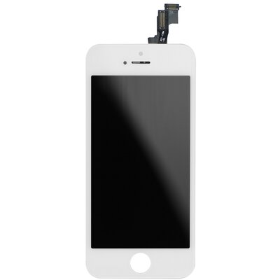 LCD kijelző érintőpanellel - Apple iPhone SE, fehér (magas minőségű utángyártott)