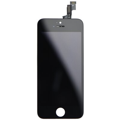 LCD kijelző érintőpanellel - Apple iPhone SE, fekete (magas minőségű utángyártott)