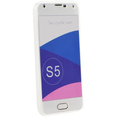 360' fokos elő- és hátlapi szilikon telefontok - Samsung Galaxy S7 Edge (G935), átlátszó/színtelen