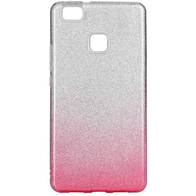 Forcell Shining szilikon hátlapvédő telefontok - Huawei P9 LITE clear,/rózsaszín