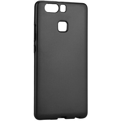 Jelly Flash matt felületű szilikon hátlapvédő telefontok - Huawei P9 fekete