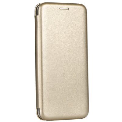 Forcell Elegance flipes, oldalra nyíló bőr hatású telefontok szilikon belső kerettel - Samsung Galaxy S8 Arany