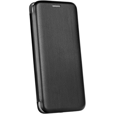 Forcell Elegance flipes, oldalra nyíló bőr hatású telefontok szilikon belső kerettel - Samsung Galaxy S8 fekete