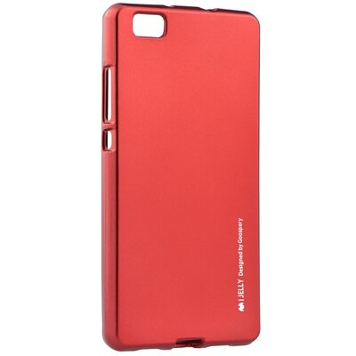 Mercury i-Jelly minőségi szilikon hátlapvédő telefontok - Huawei P8 Lite, Piros
