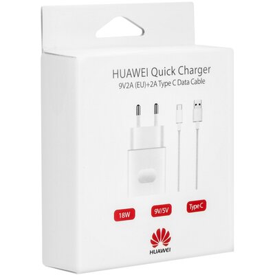 Gyári hálózati töltő Huawei AP32 Fast töltő 9V/5V 2A USB-C / USB-C fehér blister