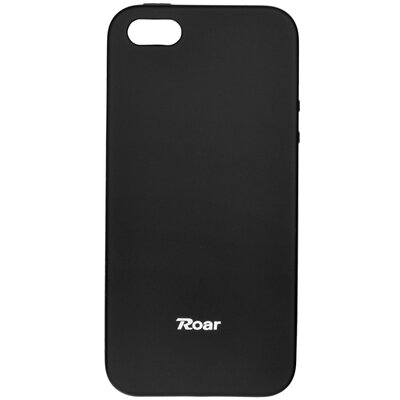 Roar Colorful Jelly matt szilikon hátlapvédő telefontok - Apple Iphone 5G/5S/SE, Fekete