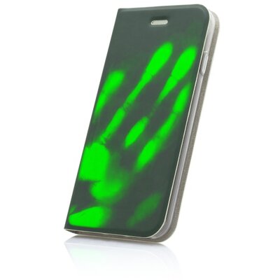 Termochromikus Oldalra nyíló mappa telefontok Huawei P10 Lite, Zöld [Huawei P10 Lite]