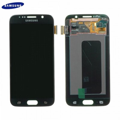 Gyári LCD kijelző komplett panel (kerettel, érintőpanellel) FEKETE [Samsung Galaxy A5 (2017) (SM-A520F)]