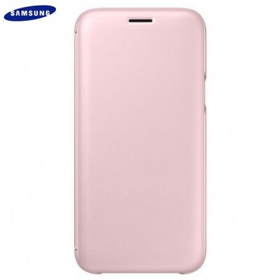 Samsung EF-WJ730CPE Műanyag telefontok (aktív flip, oldalra nyíló, bankkártya tartó) Rózsaszín [Samsung Galaxy J7 (2017) (SM-J730)]