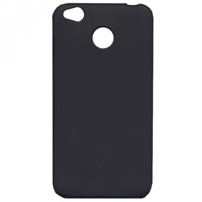 Hátlapvédő telefontok gumi / szilikon (matt, Fényes keret) Fekete [Xiaomi Redmi 4X]