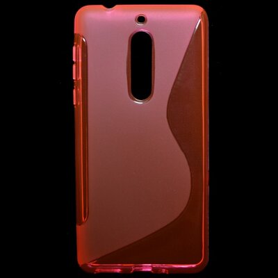 Hátlapvédő telefontok gumi / szilikon (S-line) Rózsaszín [Nokia 5]