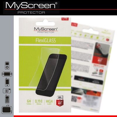 Myscreen MSP L!TE Kijelzővédő üvegfólia (1 db-os, üveg, karcálló, ütésálló, 6H, 0.19mm vékony) FLEXI GLASS víztiszta [CAT S60]