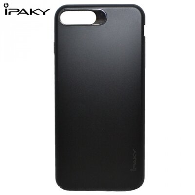 Ipaky IPAKY műanyag hátlapvédő telefontok, Fekete (ultravékony, 0.6 mm) [Apple iPhone 7+ Plus]
