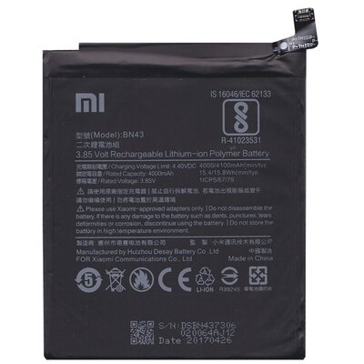 Xiaomi BN43 gyári akkumulátor 4000 mAh LI-ION Xiaomi Redmi Note 4X