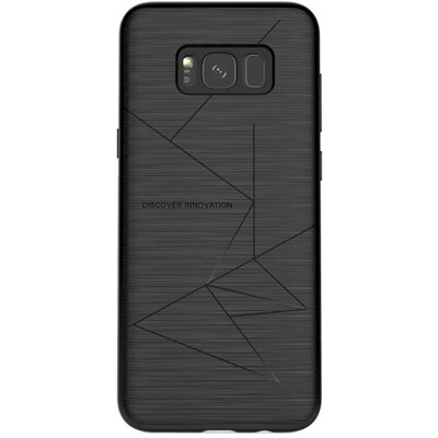 Nillkin MAGIC műanyag hátlapvédő telefontok (vezeték nélküli töltés, QI Wireless) fekete [Samsung Galaxy S8 (SM-G950)]