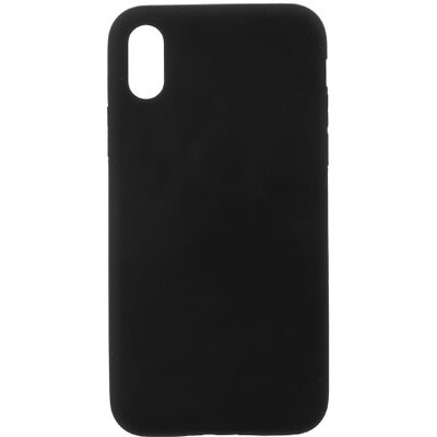 Hátlapvédő telefontok gumi / szilikon (matt) Fekete [Apple iPhone X]