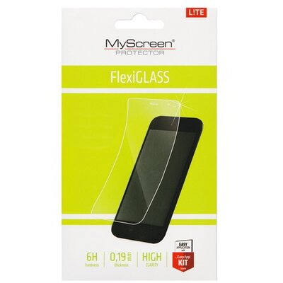 Myscreen MSP L!TE Kijelzővédő üvegfólia (1 db-os, üveg, karcálló, ütésálló, 6H, 0.19mm vékony) FLEXI GLASS víztiszta [CAT S40]