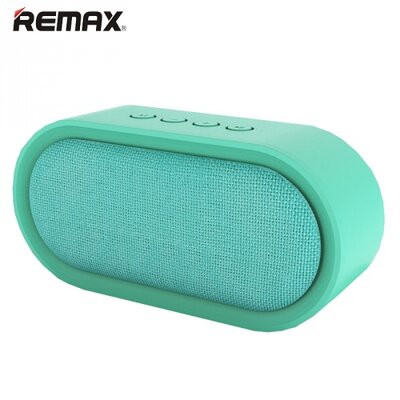 Remax RB_M11_C REMAX M11 BLUETOOTH hordozható hangszóró (textil borítás, mikrofon, 3.5 mm jack csatlakozó) CYAN