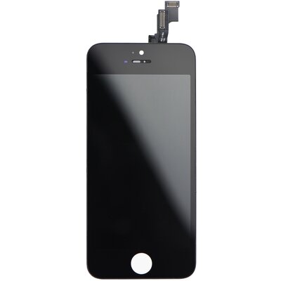 LCD kijelző érintőpanellel - Apple Iphone 5S, fekete (AAA kiváló minőségű utángyártott)