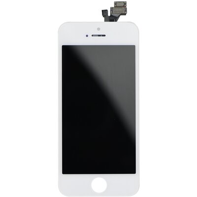 LCD kijelző érintőpanellel - Apple Iphone 5, fehér (AAA kiváló minőségű utángyártott)