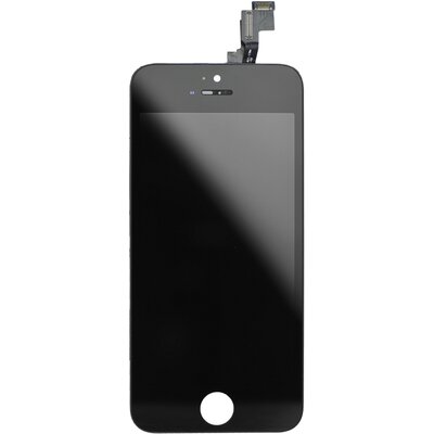 LCD kijelző érintőpanellel - Apple Iphone SE, fekete (AAA kiváló minőségű utángyártott)