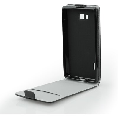 Slim Flexi Fresh álló flipes telefontok (mágneses flip zár, bőr hatású anyag, szilikon belső keret), fekete - Xiaomi Redmi 5A