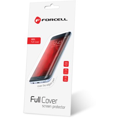 Forcell Full Cover kijelzővédő fólia, víztiszta, ívelt kijelző esetén teljes védelem - Iphone X