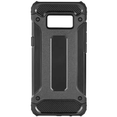 FORCELL ARMOR szilikon + műanyag hibrid hátlapvédő telefontok - Samsung Galaxy S8 (SM-G950), fekete
