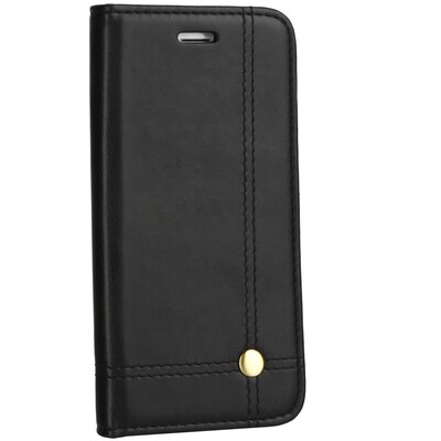 Prestige Book oldalra nyíló flipes telefontok, bőr hatású, kitámasztható, bankkártya tartóval - Huawei Mate 10 Lite, fekete