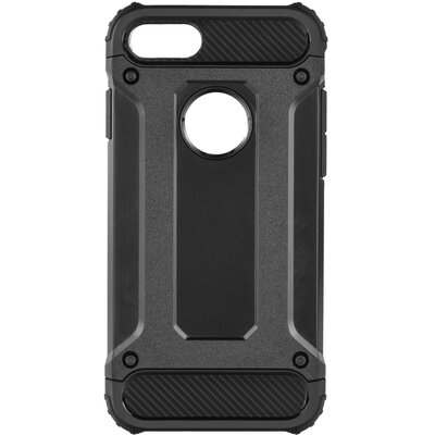 FORCELL ARMOR szilikon + műanyag hibrid hátlapvédő telefontok - Iphone 7 / 8, fekete