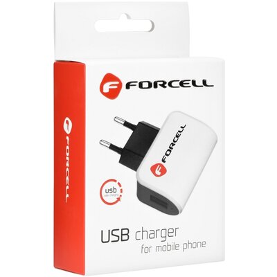 Utazó hálózati töltő Micro USB univerzális 1A + Kábel Forcell