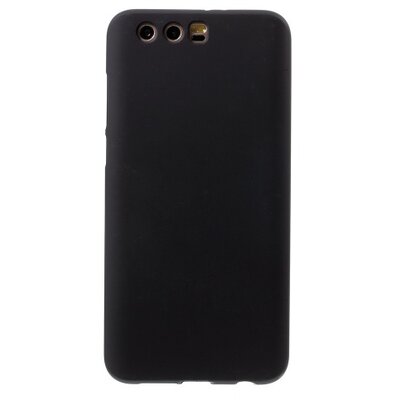 Hátlapvédő telefontok gumi / szilikon (fényes keret) fekete [Huawei Honor 9]