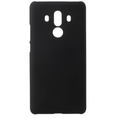 Műanyag hátlapvédő telefontok (gumírozott) Fekete [Huawei Mate 10 Pro]