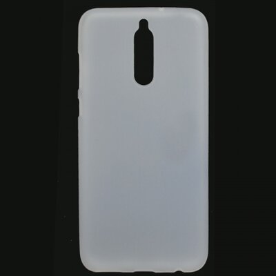 Hátlapvédő telefontok gumi / szilikon (matt, fényes keret) Fehér [Huawei Mate 10 Lite]