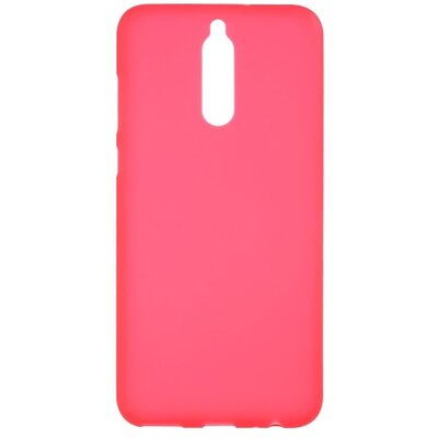 Hátlapvédő telefontok gumi / szilikon (matt, fényes keret) Piros [Huawei Mate 10 Lite]