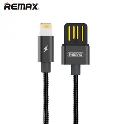 Remax RC-080A_B REMAX Serpent adatátvitel adatkábel és töltő (Type-C, 1 m hosszú, gyorstöltés támogatás, fémhatás) FEKETE [Asus Zenfone 3 5.2" (ZE520KL), Asus Zenfone 3 5.5" (ZE552KL)]