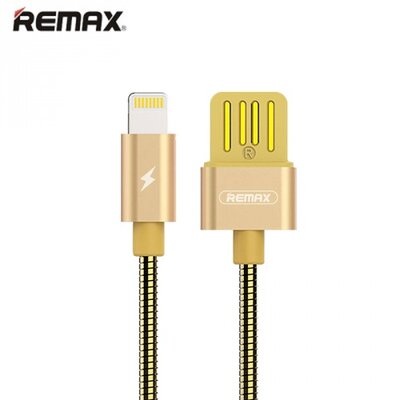 Remax RC-080A_G REMAX Serpent adatátvitel adatkábel és töltő (Type-C, 1 m hosszú, gyorstöltés támogatás, fémhatás) ARANY [Asus Zenfone 3 5.2" (ZE520KL), Asus Zenfone 3 5.5" (ZE552KL)]