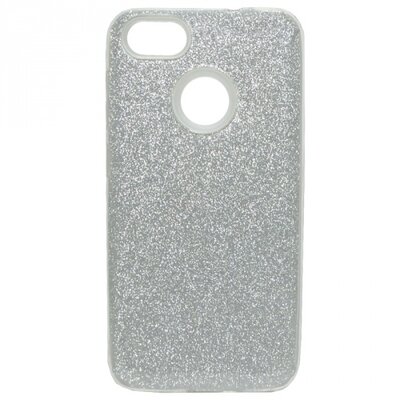 Hátlapvédő telefontok gumi / szilikon (műanyag belső, csillogó hátlap) Ezüst [Huawei P9 lite mini]