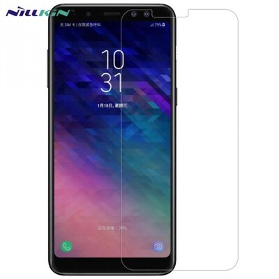 NILLKIN H+ PRO Kijelzővédő üvegfólia (edzett üveg, 2.5D lekerekített, előlapi, hátlapi fólia, 0.2mm, 9H) ÁTLÁTSZÓ [Samsung Galaxy A8+ Plus (2018) SM-A730F]