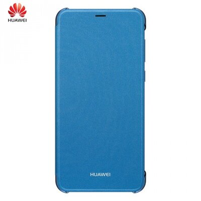 Huawei 51992276 Telefontok álló, bőr hatású (flip, oldalra nyíló) Kék [Huawei P Smart (Enjoy 7S)]