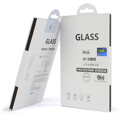 IMAK Kijelzővédő üvegfólia (1 db-os, 3D full cover, íves, ultravékony előlap, edzett üveg, extra karcálló, 9H) FEKETE [Samsung Galaxy J5 (2017) SM-J530 EU]
