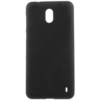 Hátlapvédő telefontok gumi / szilikon (matt) Fekete [Nokia 2]