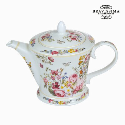 Bloom fehér porcelán teáskancsó - Kitchen's Deco Gyűjtemény by Bravissima Kitchen