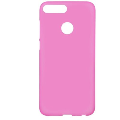 Hátlapvédő telefontok gumi / szilikon (matt, fényes keret) Rózsaszín [Huawei Honor 9 Lite]