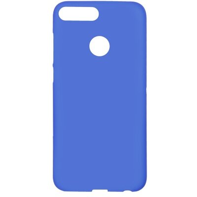 Hátlapvédő telefontok gumi / szilikon (matt, fényes keret) Kék [Huawei Honor 9 Lite]
