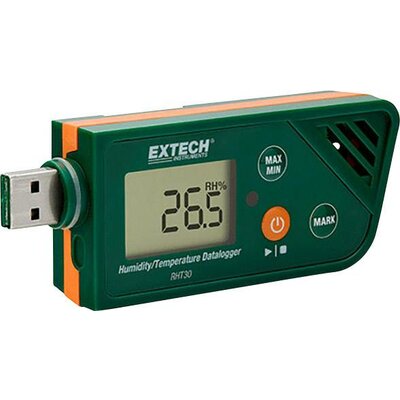 USB-s levegő hőmérséklet, páratartalommérő és légnyomás mérő adatgyűjtő -30 +70 °C 0.1 - 99.9 % Extech RHT30