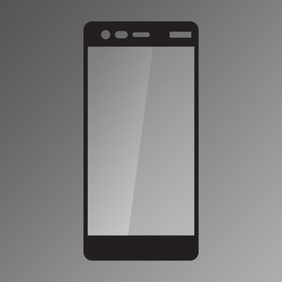 Kijelzővédő üvegfólia Q sklo Nokia 2 fekete, fullcover, 0,33 mm