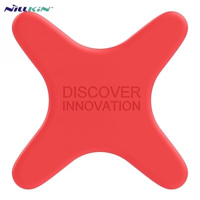 NILLKIN X SHAPE (szilikon, mágneses, készülékre ragasztható, NILLKIN mágneses autós telefontartó kompatibilis) PIROS [Univerzális]