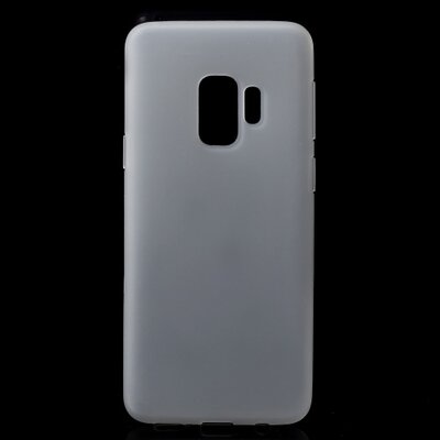 Hátlapvédő telefontok gumi / szilikon (matt, fényes keret) Fehér [Samsung Galaxy S9 (SM-G960)]
