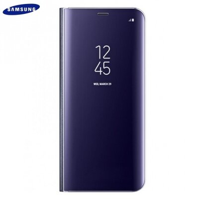Samsung EF-ZG950CVEG Műanyag gyári telefontok (aktív flip, oldalra nyíló, Clear View Cover) Lila [Samsung Galaxy S8 (SM-G950)]